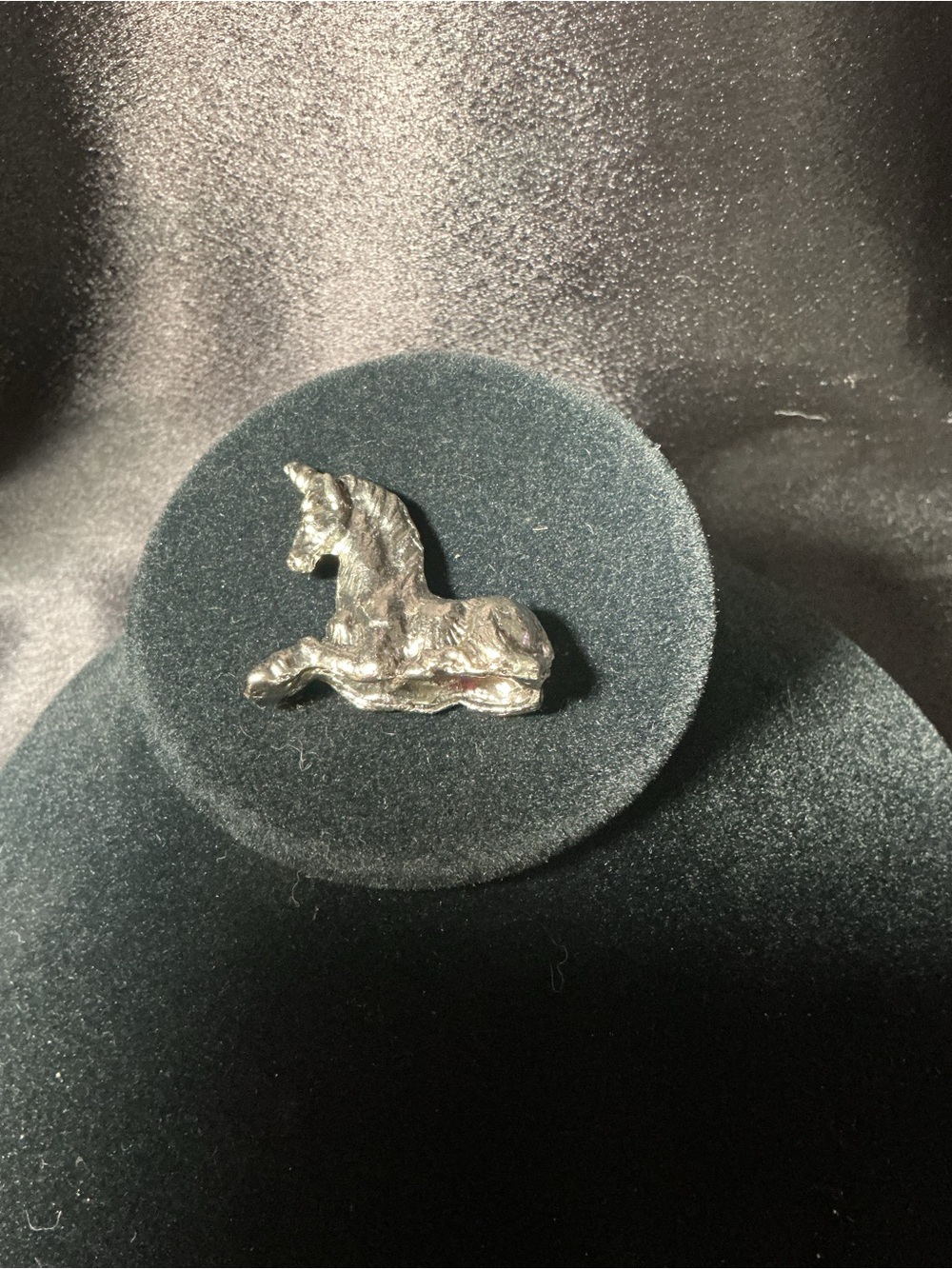 Vintage Pewter Unicorn Figurine